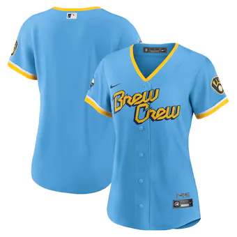womens nike powder blue milwaukee brewers 2022 city connect
